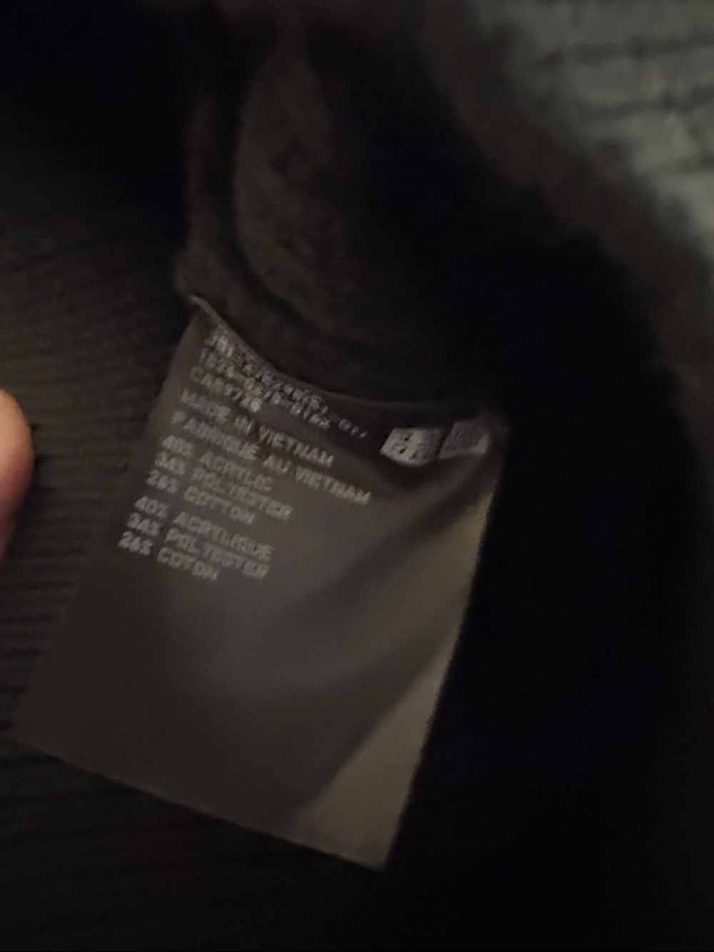 Uniqlo Black Knit Zip Up Sweater Small NWOT - Picture 3 of 6